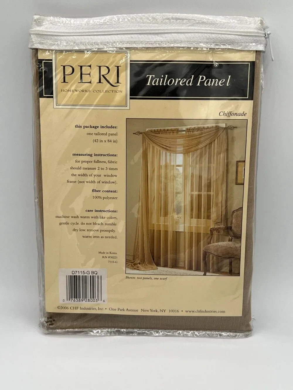 Peri Homeworks Collection One Tailored Panel 42” x 84